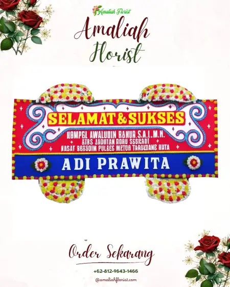 Papan Bunga Ucapan Selamat Lawe Alas